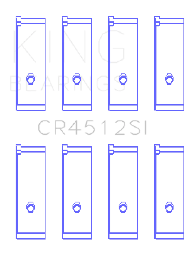 King Engine Bearings Honda D17A1/2 Rod Bearing Set - Size STD