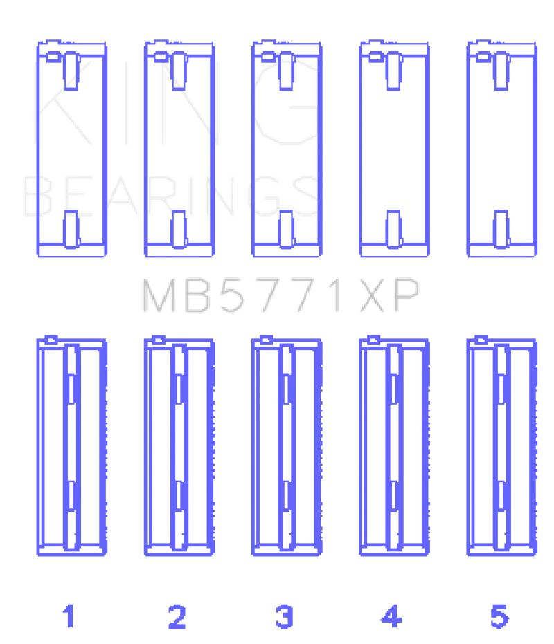 King Engine Bearings Hyundai G4KF Crankshaft Main Bearing Set
