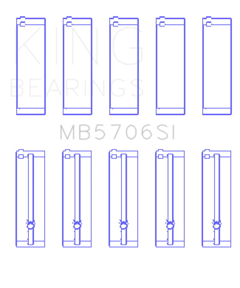King Engine Bearings Hyundai i30 G4FC Main Bearing Set - Image 2