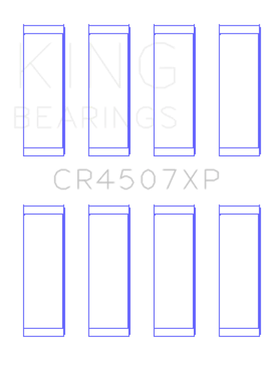 King Mazda MZR 2.3L 16V / Ford Duratec 2.3L 16V (Size .026) Connecting Rod Bearings (Set of 4) - Image 2