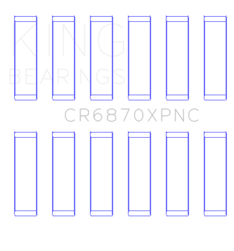 King Engine Bearings Nissan VR38DETT pMaxKote Performance Con Rod Bearing Set - Size STD - Image 2