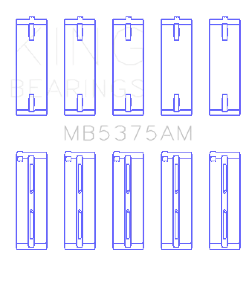 King Engine Bearings Toyota 2ZZGE Crankshaft Main Bearing Set
