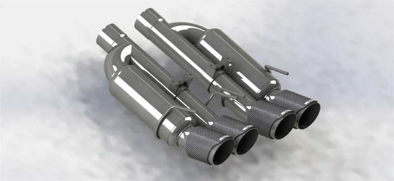 Kooks 09-13 Chevrolet Corvette Z06/ZR1 3in. Valved Axle-Back Exhaust w/ SS Tips - Image 3