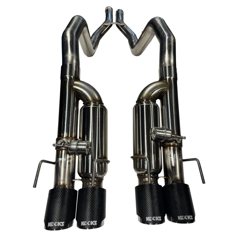 Kooks 09-13 Chevrolet Corvette Z06/ZR1 3in. Valved Axle-Back Exhaust w/ SS Tips - Image 4