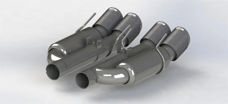 Kooks 09-13 Chevrolet Corvette Z06/ZR1 3in. Valved Axle-Back Exhaust w/ SS Tips - Image 5