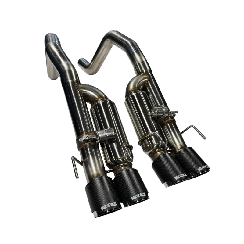 Kooks 09-13 Chevrolet Corvette Z06/ZR1 3in. Valved Axle-Back Exhaust w/ SS Tips - Image 6