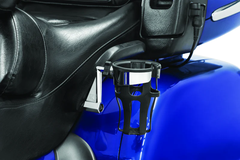 Kuryakyn Reflex Drink Holder 01-17 GL1800 Passenger Mount Chrome - Image 2