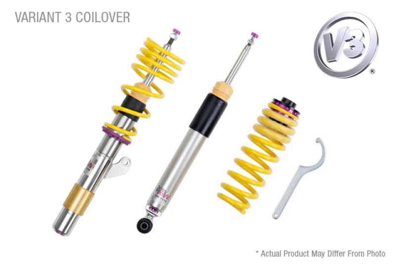 KW Coilover Kit V3 Honda Civic; Coupe Hatchback Sedan w/ rear lower fork mounts - Image 3