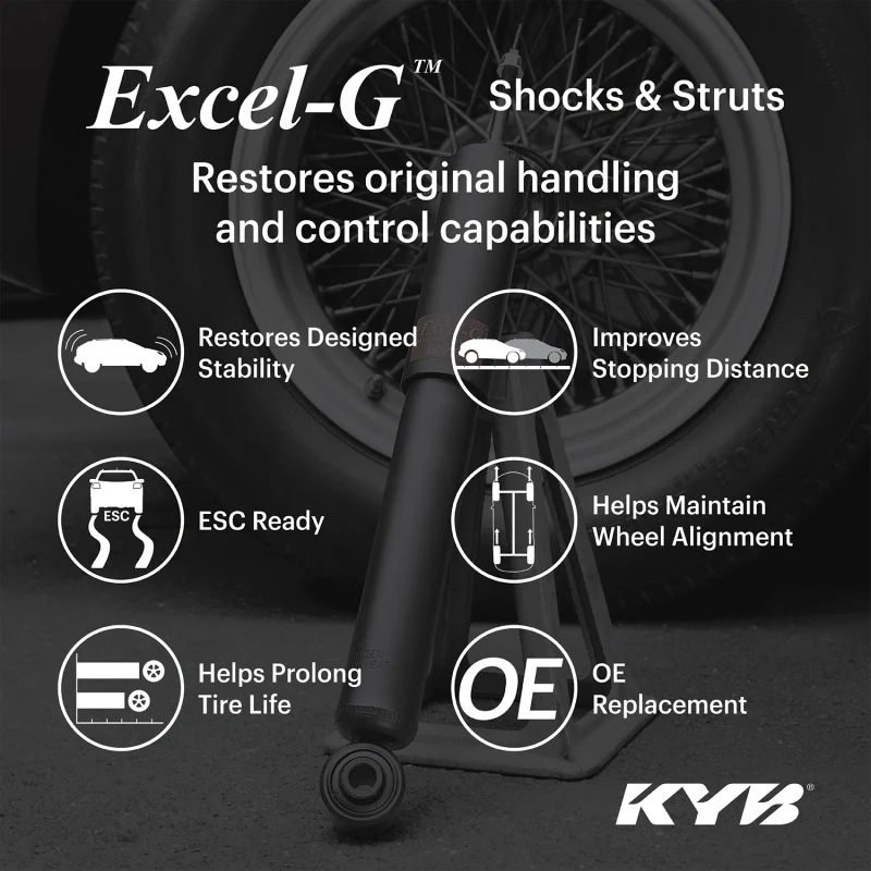 KYB Shocks & Struts Excel-G Front Left Shock Absorber 14-15 Subaru XV Crosstrek (Exc. Hybrid)