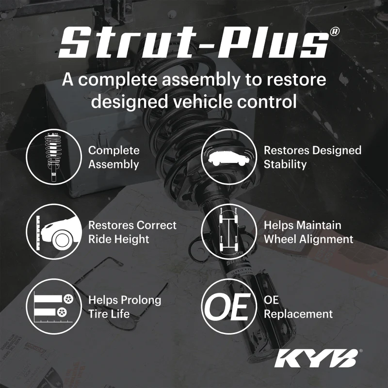 KYB Shocks & Struts Strut-Plus Front Left 12-14 Toyota Camry SE w/2.5L