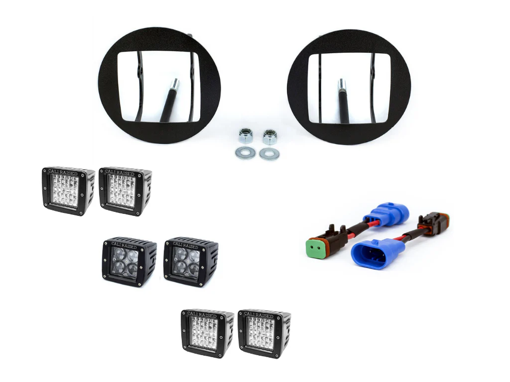 LED Fog Light Pod Replacements Brackets Kit For 2005-2011 Toyota Tacoma - Image 2