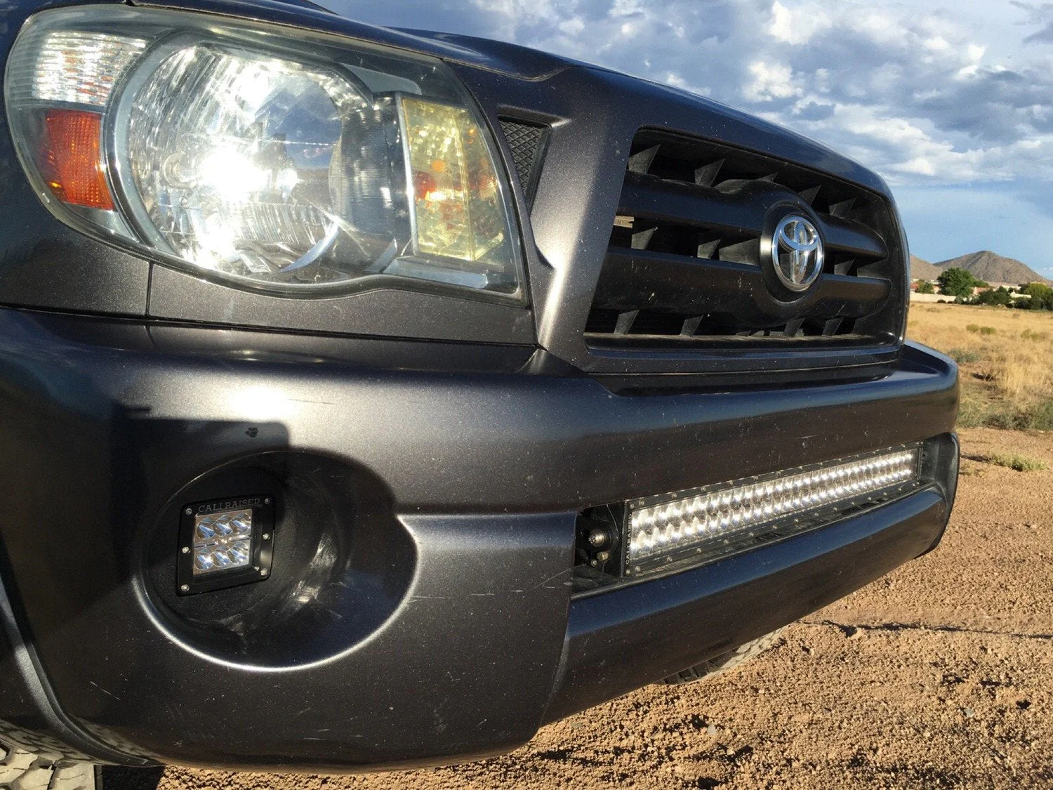 LED Fog Light Pod Replacements Brackets Kit For 2005-2011 Toyota Tacoma - Image 7