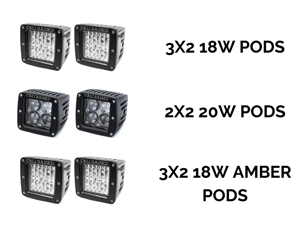 LED Fog Light Pod Replacements Brackets Kit For 2012-2015 Toyota Tacoma - Image 5