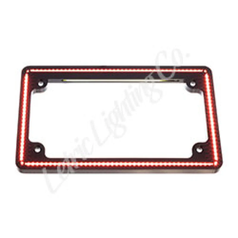 Letric Lighting Perfect Plate Light License Plate Frame Black