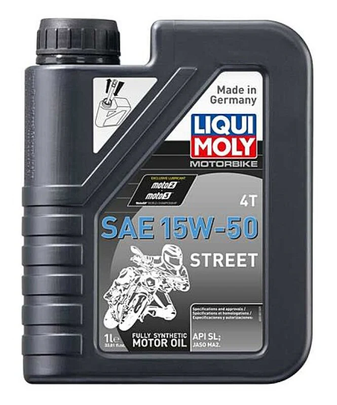 LIQUI MOLY 1L Motorbike 4T SAE 15W50 Street - Image 2
