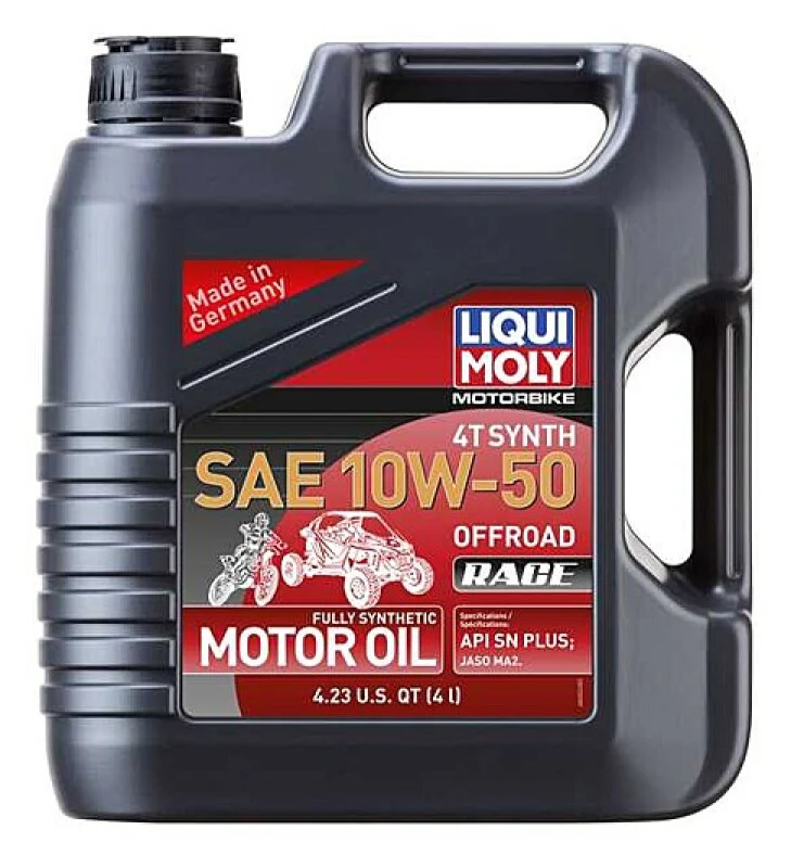 LIQUI MOLY 4L Motorbike 4T Synth SAE 10W50 Offroad Race - Image 2