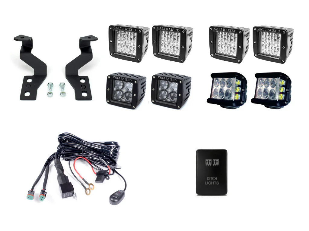 Low Profile Ditch Light Brackets Kit For 2003-2009 Toyota 4Runner - Image 2