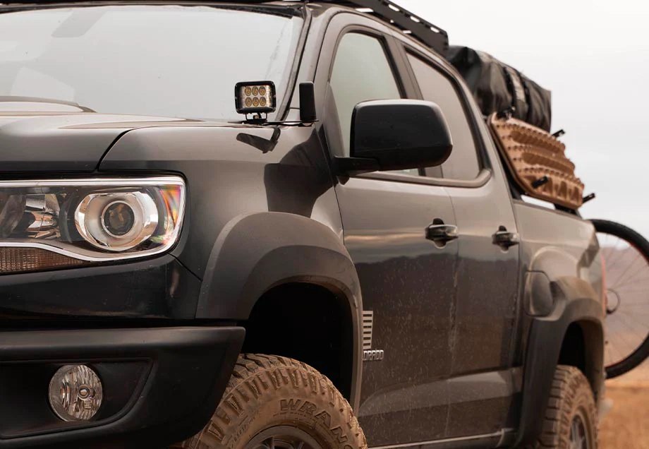 Low Profile Ditch Light Brackets Kit For 2015-2022 Chevy Colorado/Canyon - Image 3