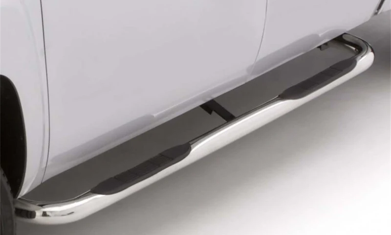 Lund 05-23 Nissan Frontier Crew Cab 3in. Round Bent SS Nerf Bars - Polished - Image 2