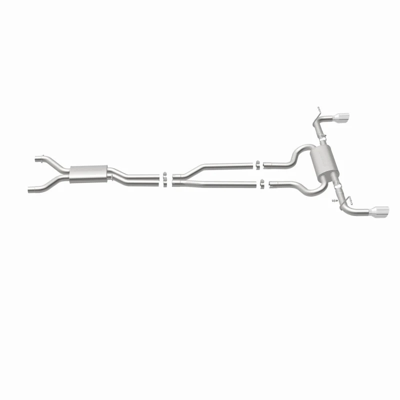 MagnaFlow 07 Audi Q7 V8 4.2L Dual Split Rear Exit Stainless Cat-Back Perf Exhaust - Image 9