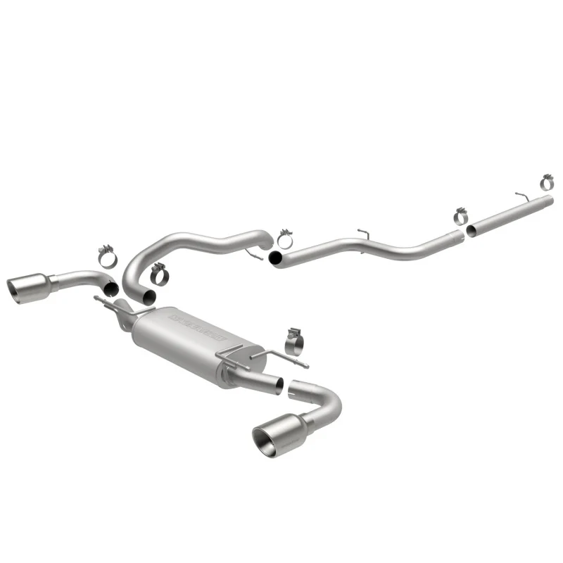 MagnaFlow 10-12 Mazda 3 L4 2.5L Hatchback Split Rear Exit Stainless Cat Back Performance Exhaust - Image 2