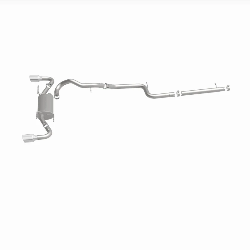 MagnaFlow 10-12 Mazda 3 L4 2.5L Hatchback Split Rear Exit Stainless Cat Back Performance Exhaust - Image 4