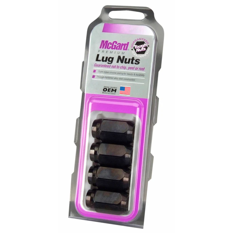 McGard Hex Lug Nut (Cone Seat) 1/2-20 / 13/16 Hex / 1.5in. Length (4-Pack) - Black - Image 6