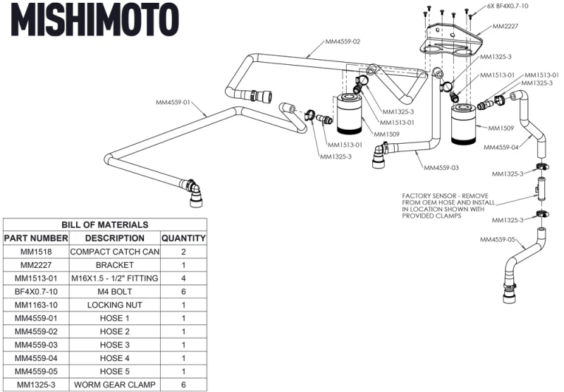 Mishimoto 18+ Ford F-150 2.7L EcoBoost Baffled Oil Catch Can Kit - Clear - Image 7