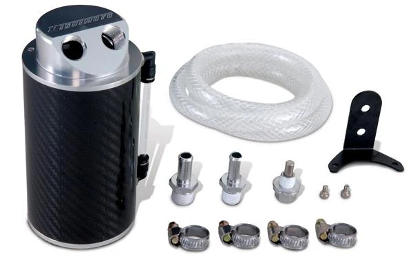 Mishimoto 2016+ Mazda Miata Baffled Oil Catch Can Kit - Black - Image 2