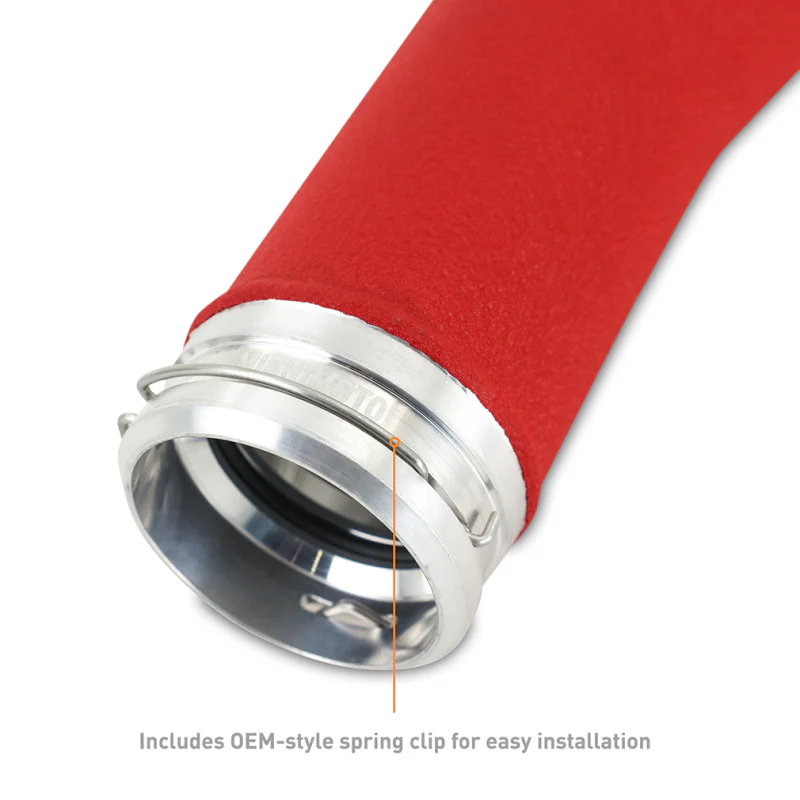 Mishimoto 2022+ Subaru WRX Charge Pipe - Wrinkle Red - Image 3