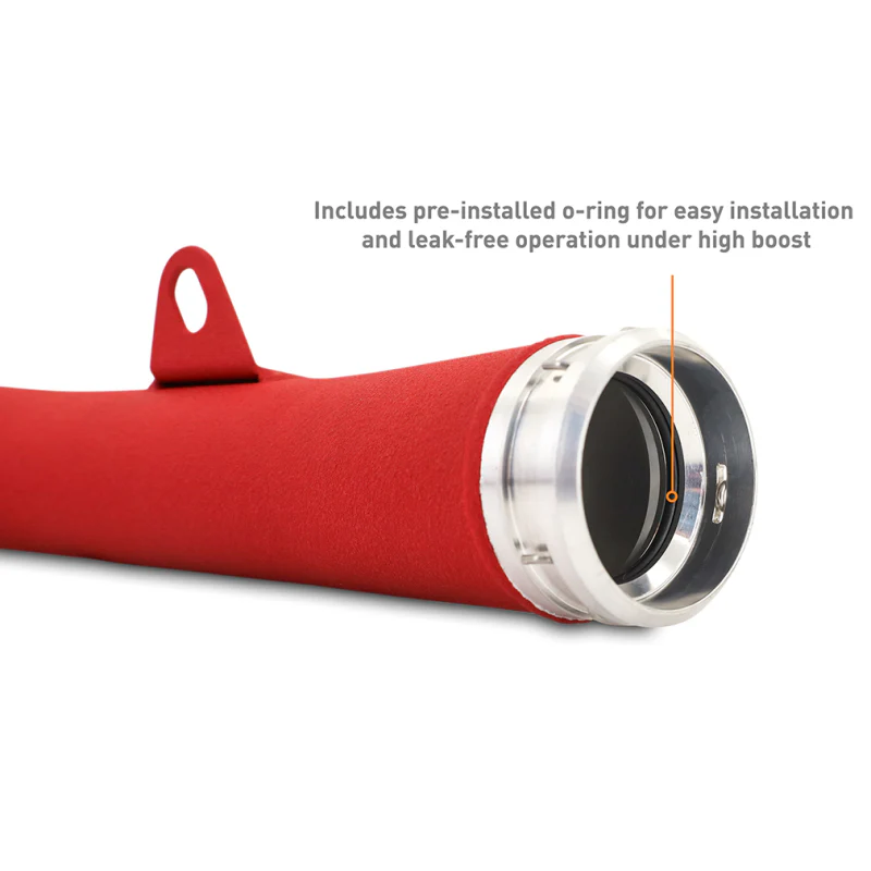Mishimoto 2022+ Subaru WRX Charge Pipe - Wrinkle Red - Image 7