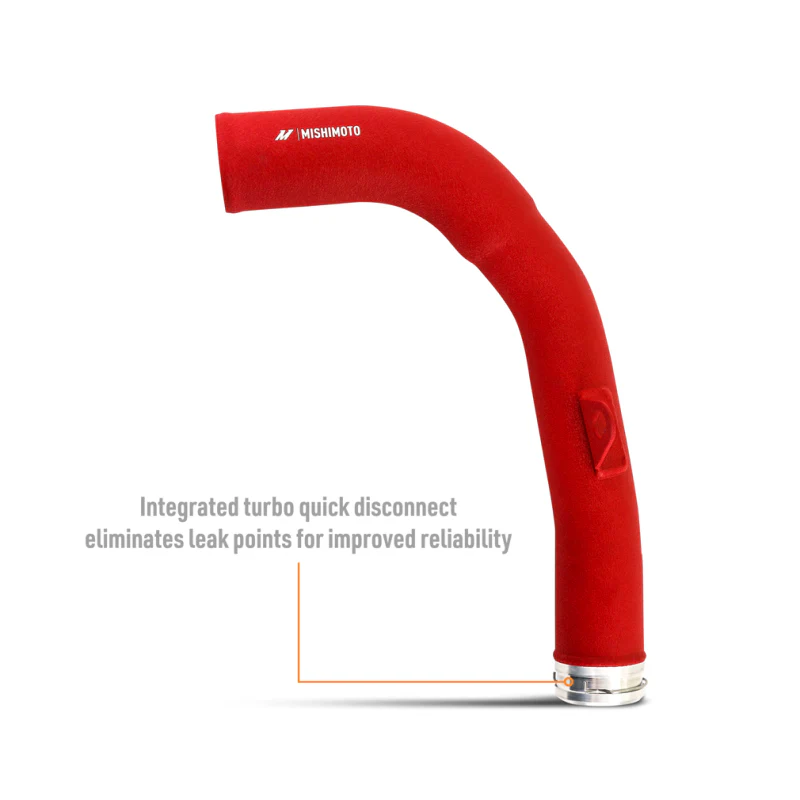 Mishimoto 2022+ Subaru WRX Charge Pipe - Wrinkle Red - Image 8