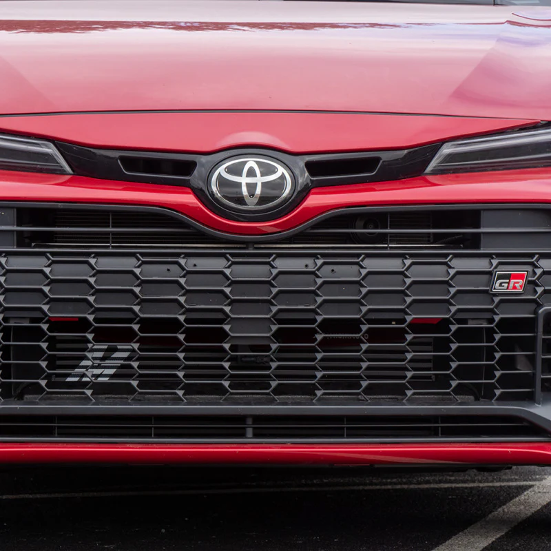 Mishimoto 2023+ Toyota GR Corolla Intercooler & Pipe Kit - Black Cooler - Red Pipes - Image 6