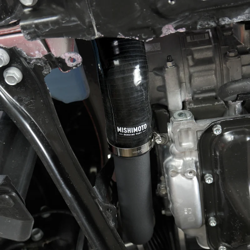 Mishimoto 2023+ Toyota GR Corolla Intercooler & Pipe Kit - Black Cooler - Red Pipes - Image 7