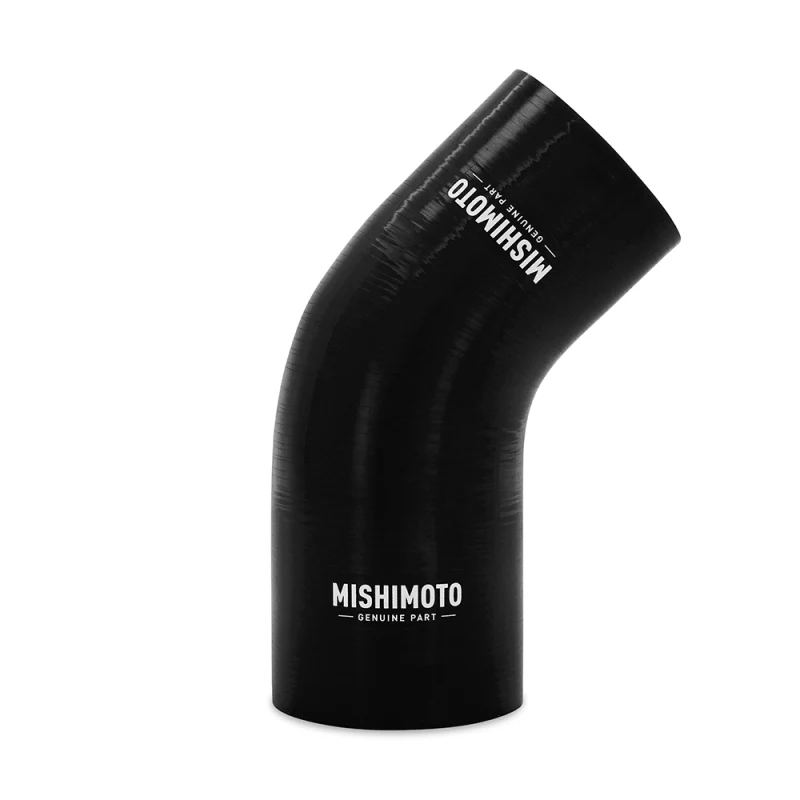 Mishimoto Silicone Reducer Coupler 45 Degree 3in to 3.25in - Black - Image 2