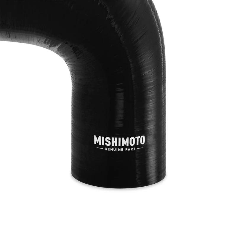 Mishimoto Silicone Reducer Coupler 90 Degree 3.5in to 4in - Black - Image 5
