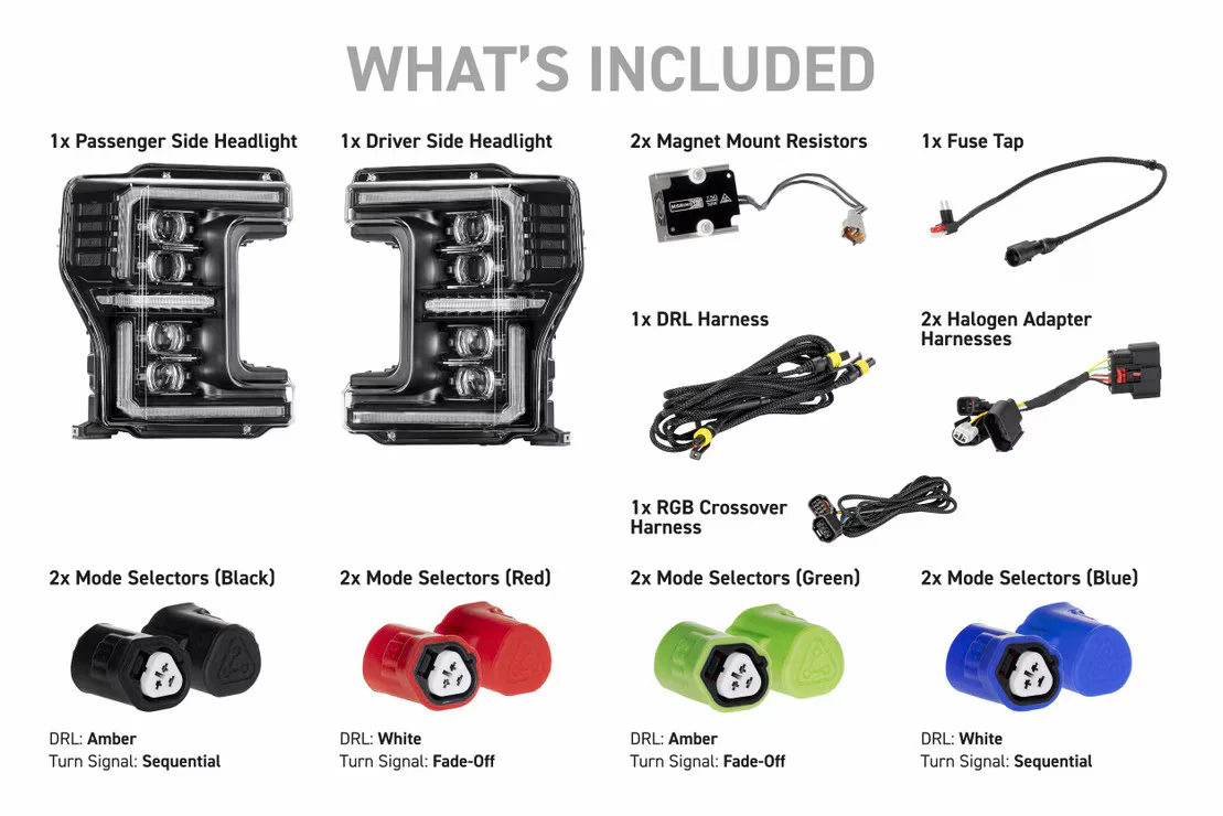 Morimoto 17-19 Ford Super Duty XRGB EVO LED Headlights - Image 4