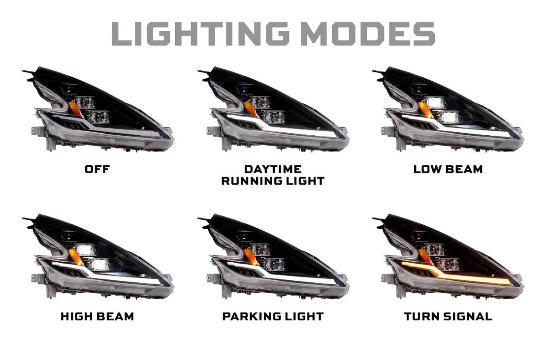 Morimoto Nissan 370Z (09-21) XB EVO Hybrid LED Headlights - Image 5