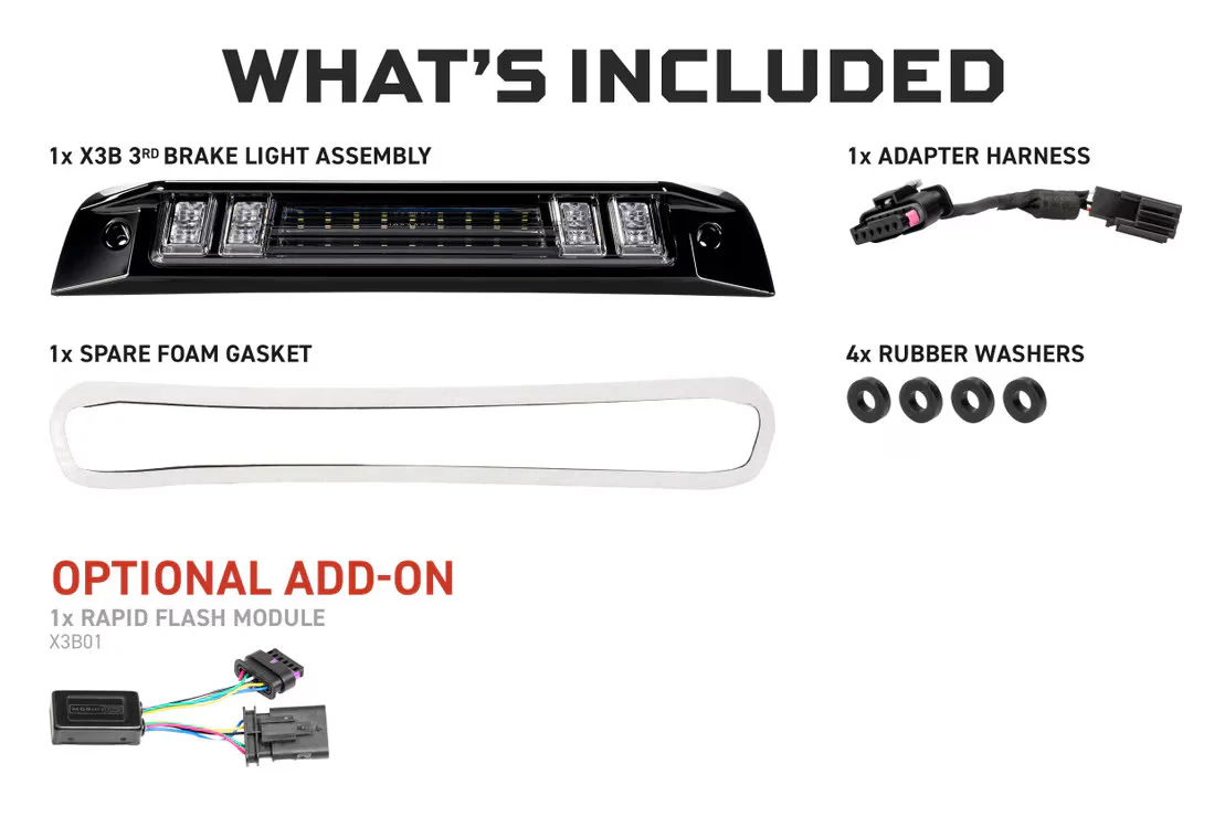 Morimoto X3B LED Third Brake Light: 2019+ Dodge Ram 1500 - Image 3