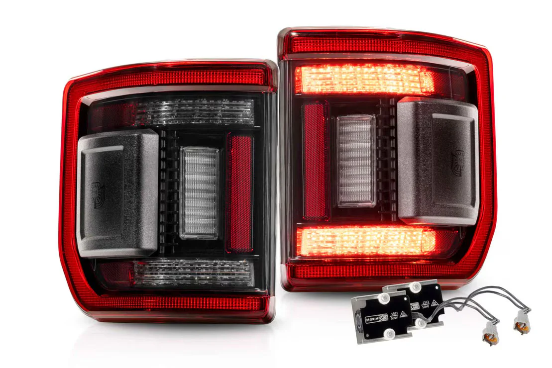 Morimoto XB LED Tail Lights: 2020+ Jeep Gladiator JT (Red)