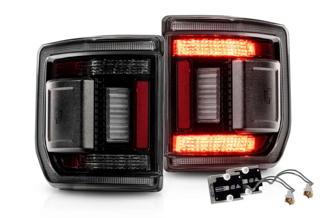 Morimoto XB LED Tail Lights: 2020+ Jeep Gladiator JT (Smoked)