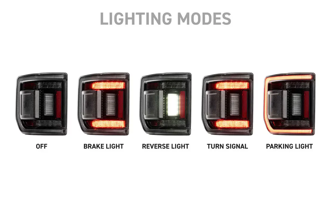 Morimoto XB LED Tail Lights: 2020+ Jeep Gladiator JT (Smoked) - Image 4