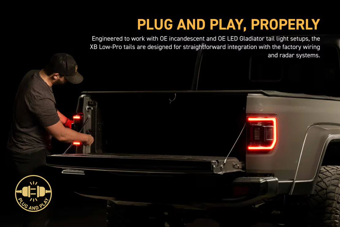 Morimoto XB LED Tail Lights: 2020+ Jeep Gladiator JT (Smoked) - Image 7