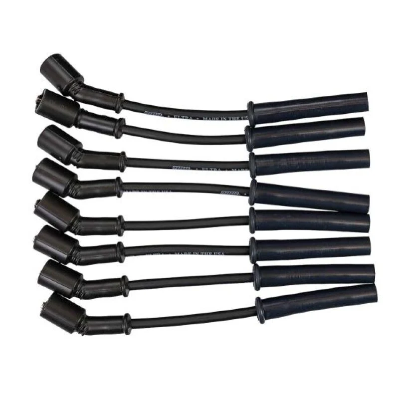 Moroso GM Gen V LT1/LT4 Ultra 350 8mm Multi-Angle Boot Ignition Spark Plug Wire Set - Black