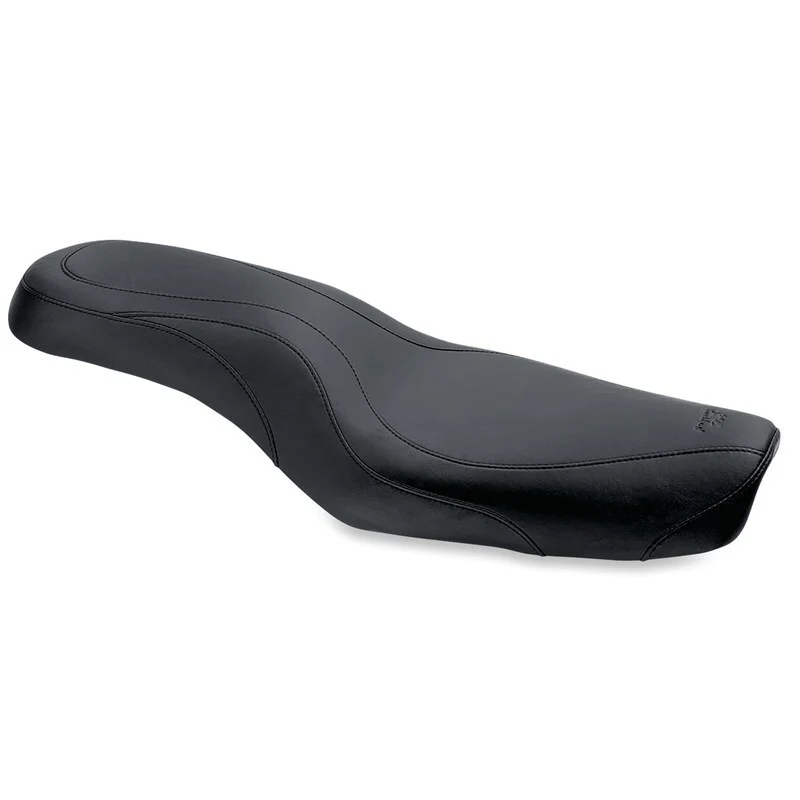 Mustang 82-03 Harley Sportster DayTripper 1PC Seat - Black - Image 2