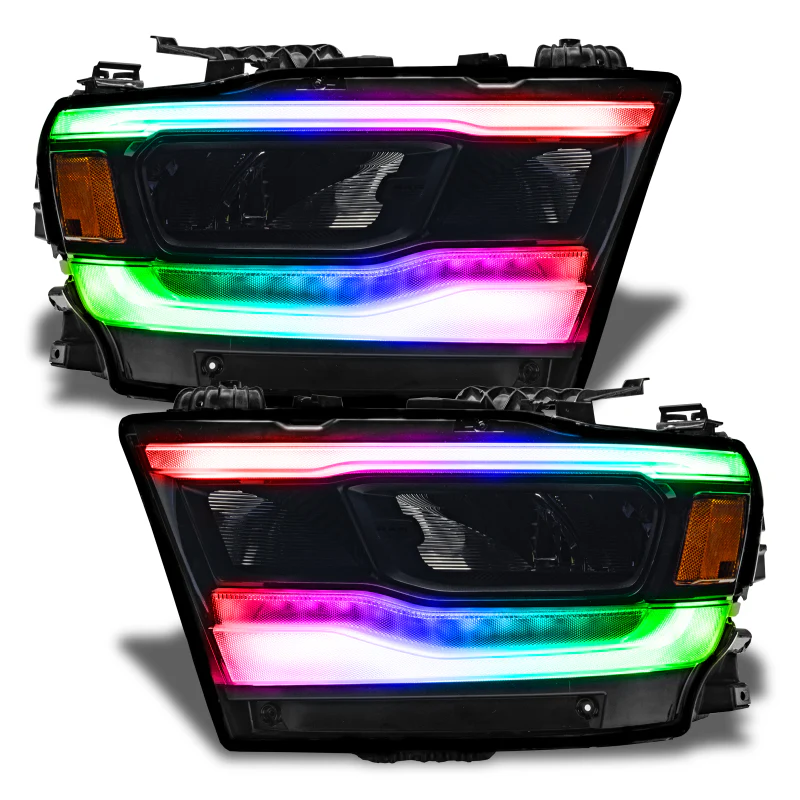 Oracle 19-21 Dodge RAM 1500 RGB+W Headlight DRL Kit- Reflector LED Headlights - +W - Image 3