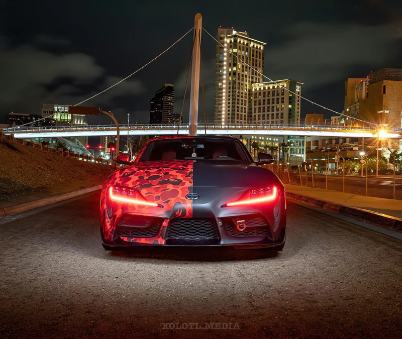 Oracle 20-21 Toyota Supra GR RGB+A Headlight DRL Kit - ColorSHIFT w/ Simple Controller - Image 4