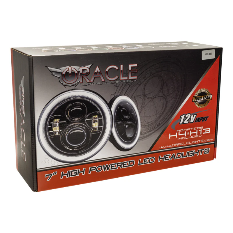 Oracle 7in High Powered LED Headlights - Black Bezel - Dynamic - Dynamic - Image 40