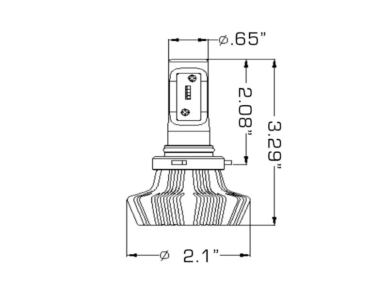 Oracle 9012 4000 Lumen LED Headlight Bulbs (Pair) - 6000K - Image 3
