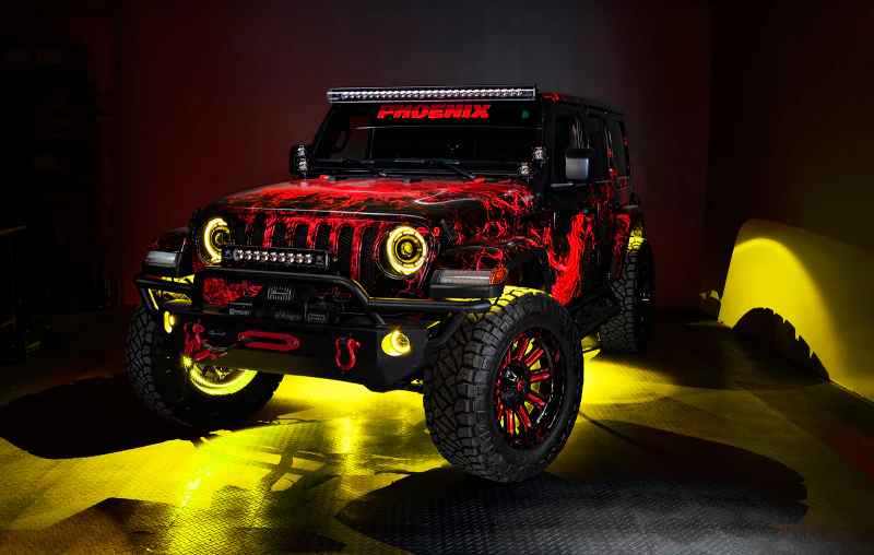 Oracle Bluetooth + RF Underbody Rock Light Kit - 4 PCS - ColorSHIFT - Image 40